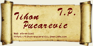 Tihon Pucarević vizit kartica